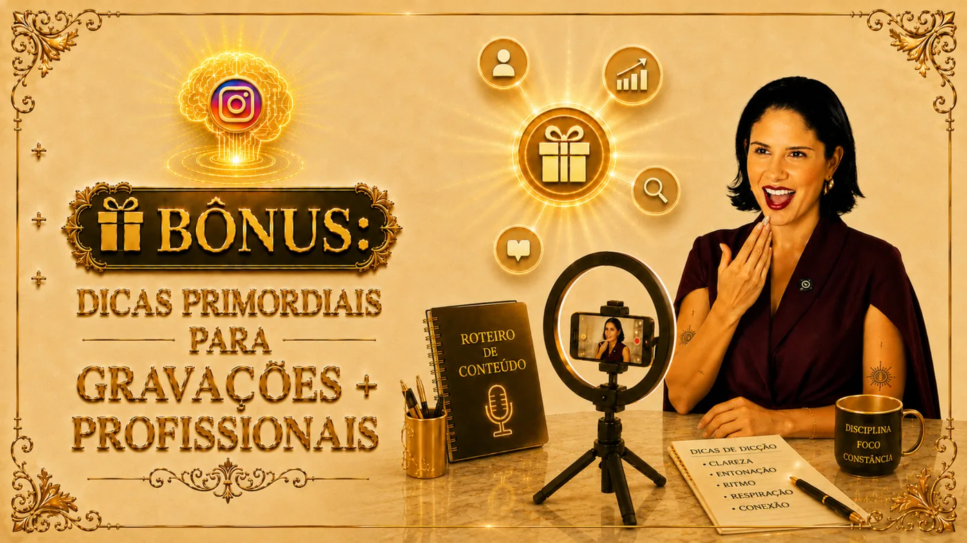 Bônus: Dicas primordiais para gravações profissionais